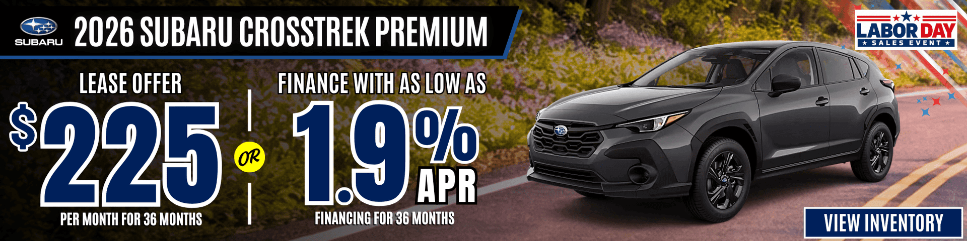 2026 subaru crosstrek lease apr offer