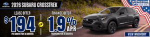 subaru crosstrek lease apr offer memorial day 2026