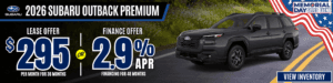 subaru outback lease apr offer memorial day 2026