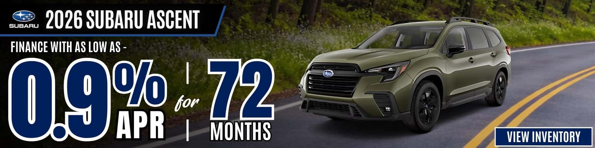 subaru ascent apr offer july26