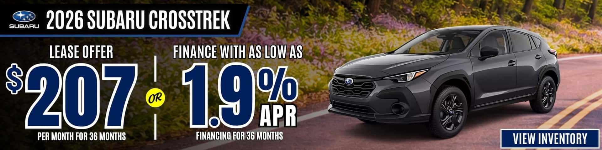 subaru crosstrek apr lease offer july26