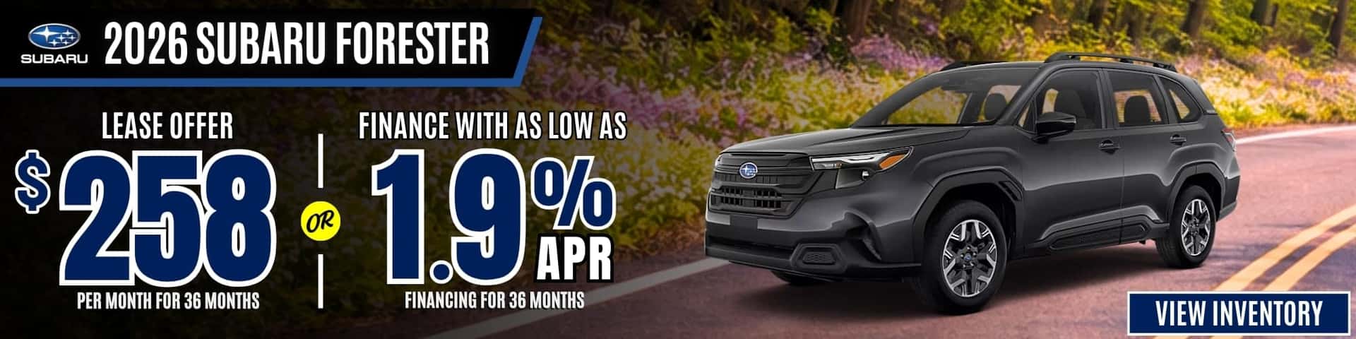 subaru forester apr lease offer july26