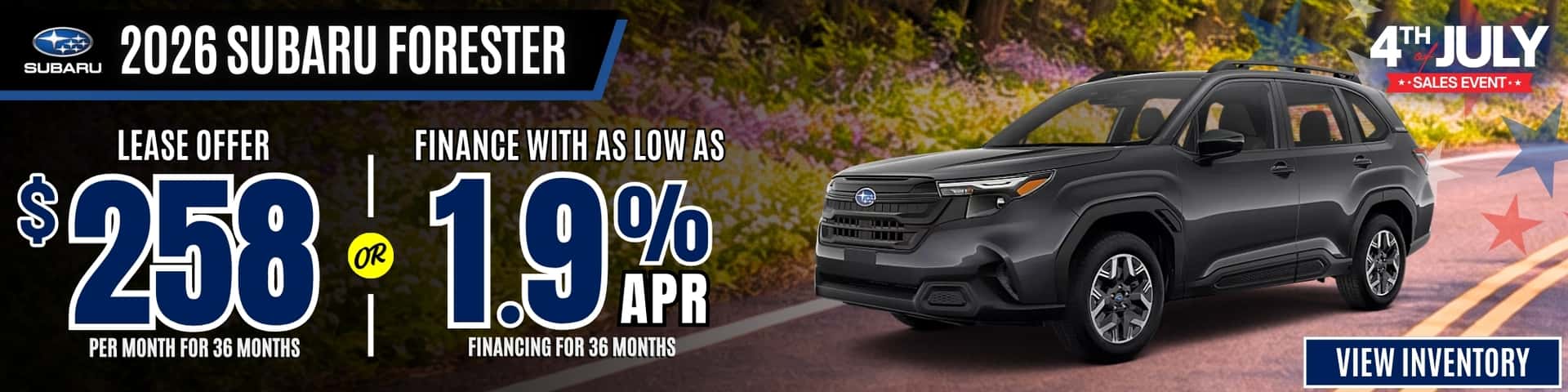 subaru forester lease apr offer july26