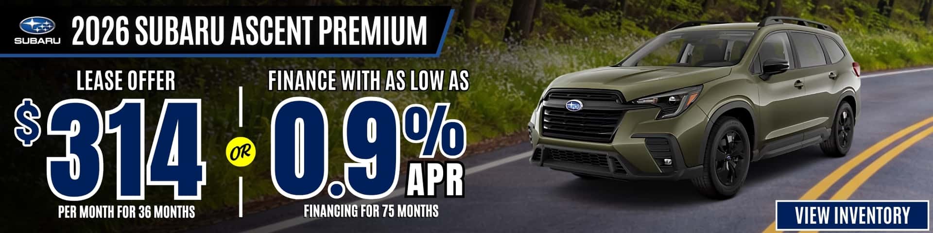 subaru ascent offer