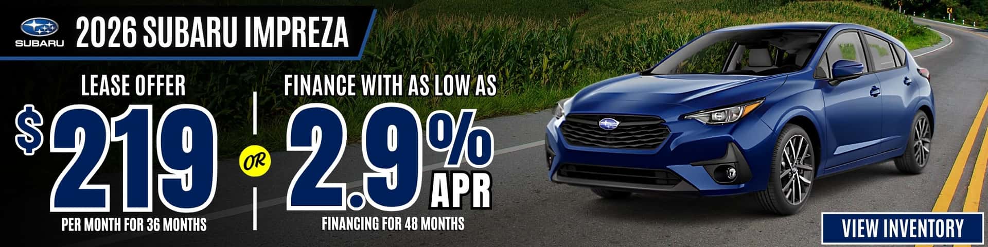 subaru impreza offer