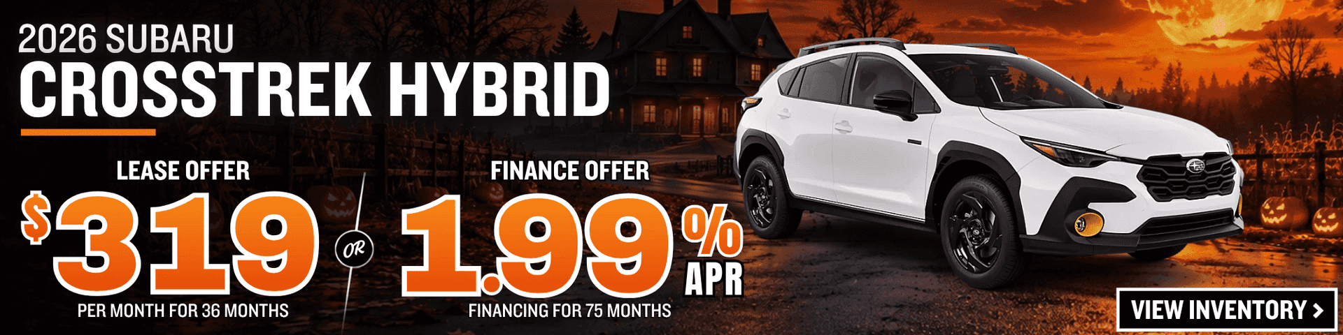subaru crosstrek hybrid lease finance offer october 2026