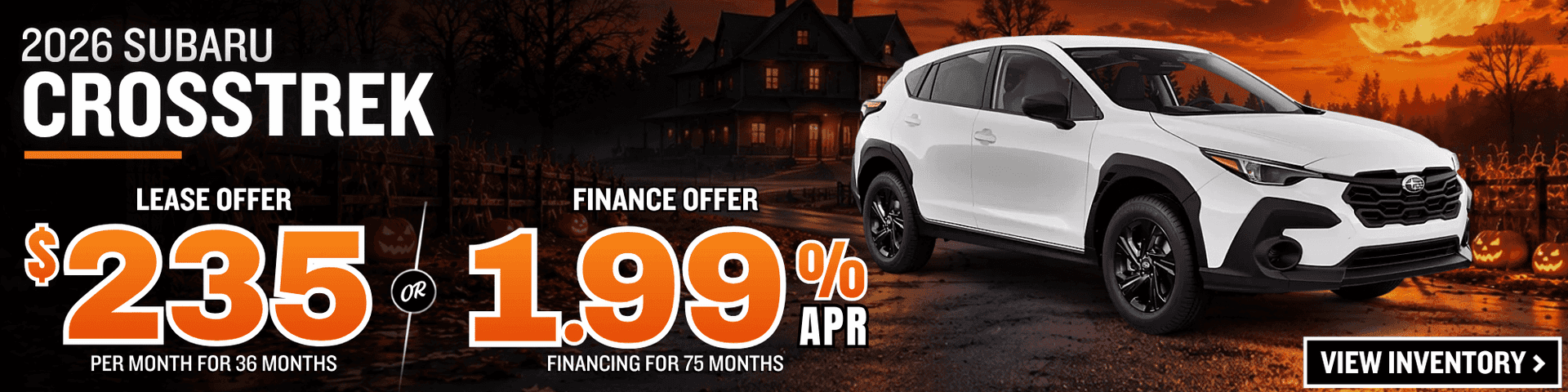 subaru crosstrek lease finance offer october 2026