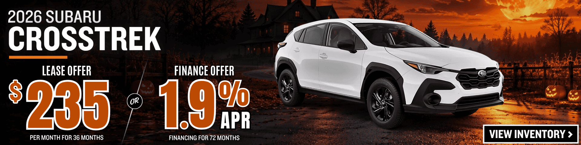 subaru crosstrek lease finance offer october 2026