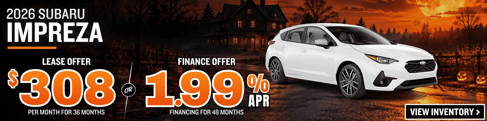 subaru impreza lease finance offer october 2026