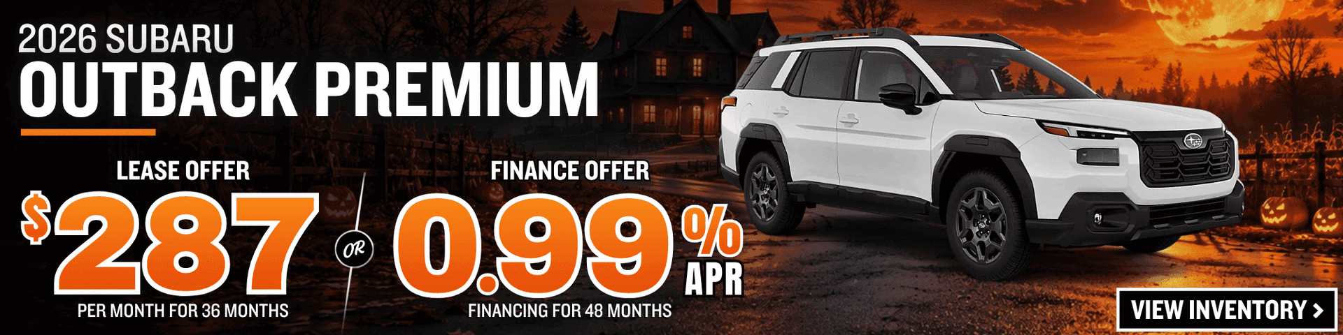 subaru outback lease finance offer october 2026