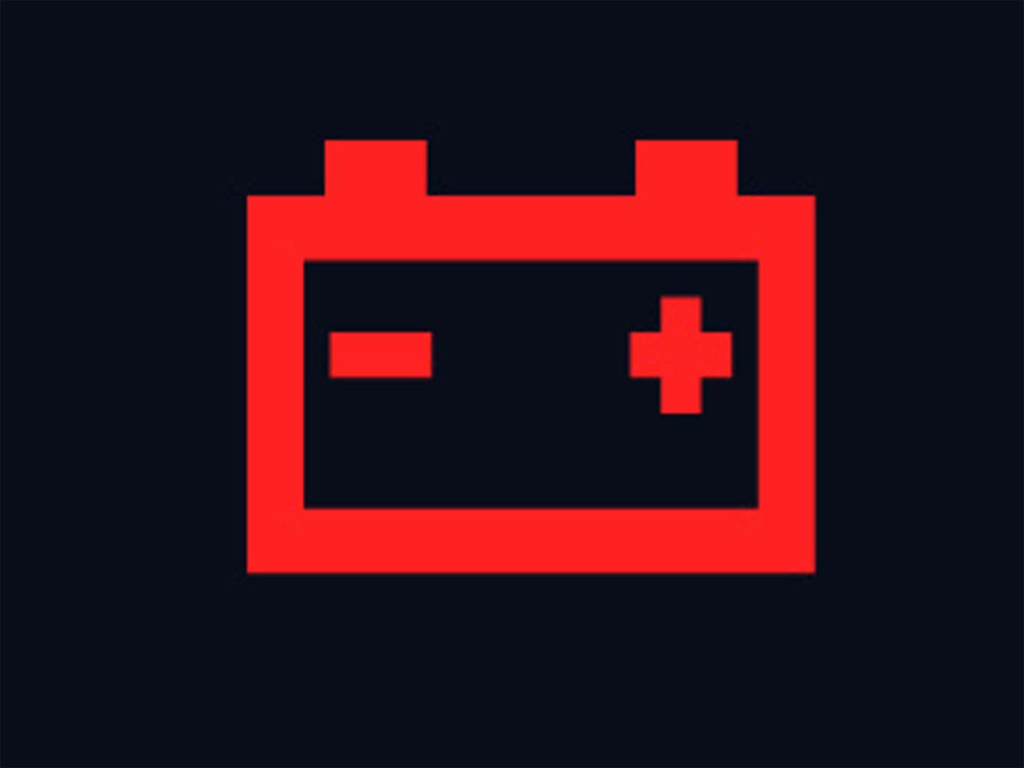 Battery warning light