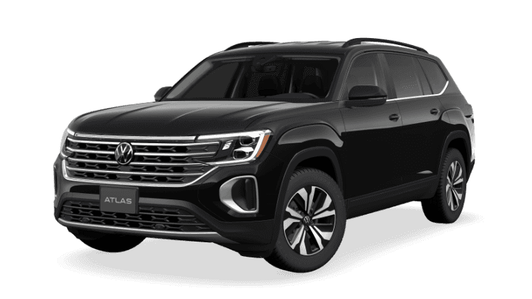 2026 VW Atlas SE Exterior - Deep Black Pearl