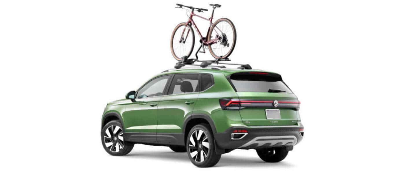 2026 VW Taos Exterior With Bike On Top