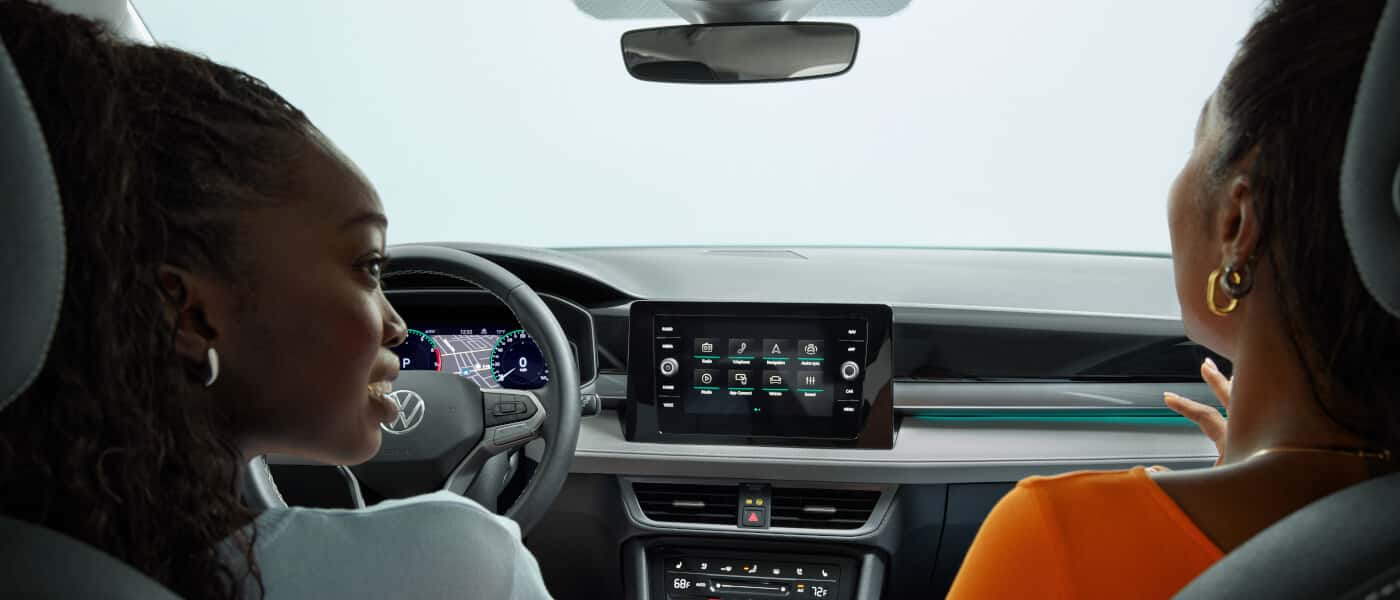 2026 VW Taos Interior Front Dashboard With Passengers