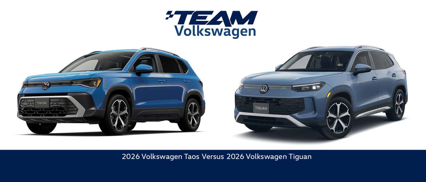 2026 Volkswagen Taos Vs. Tiguan