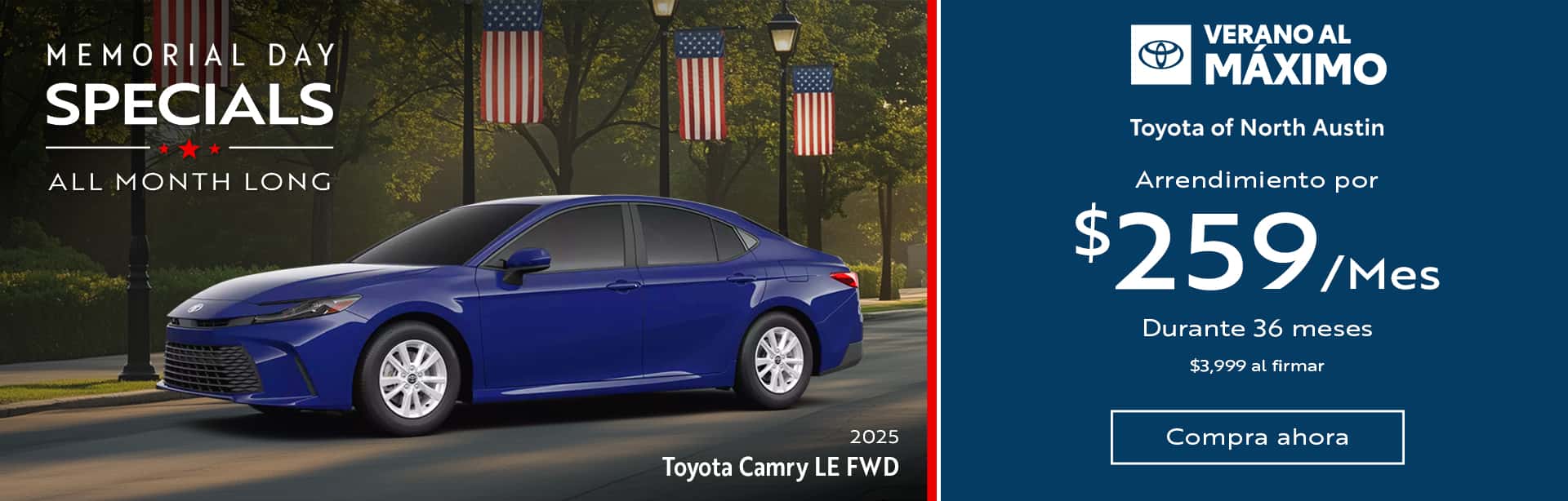 May_25_WebBanner_1920x614_ToyotaNorthAustin_Camry_Spanish1920x614