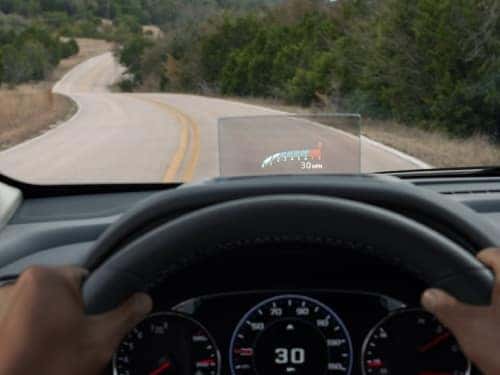 2024 GMC Terrain view of head up display