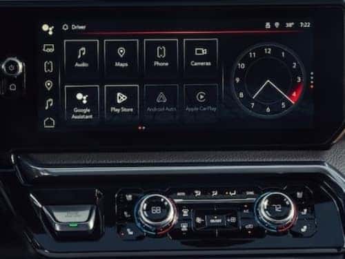 2024 GMC Sierra HD Denali close up view of touchscreen