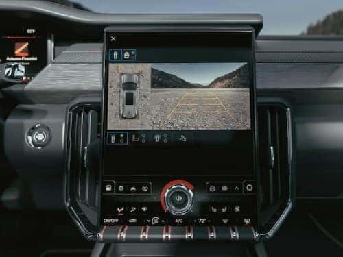 2024 GMC Acadia view of 360 camera views on touchscreen display