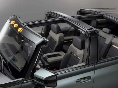2025 GMC Hummer EV overhead view of infinity roof