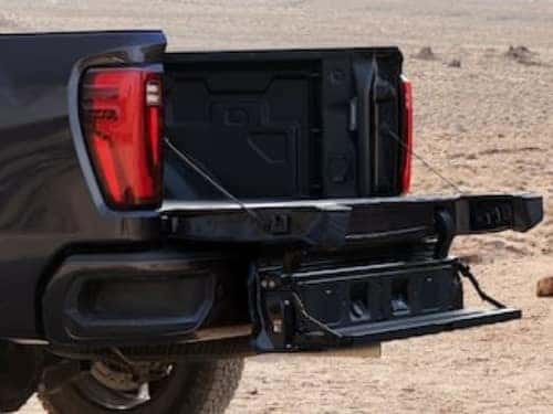 2025 GMC Sierra HD view of Multipro tailgate 