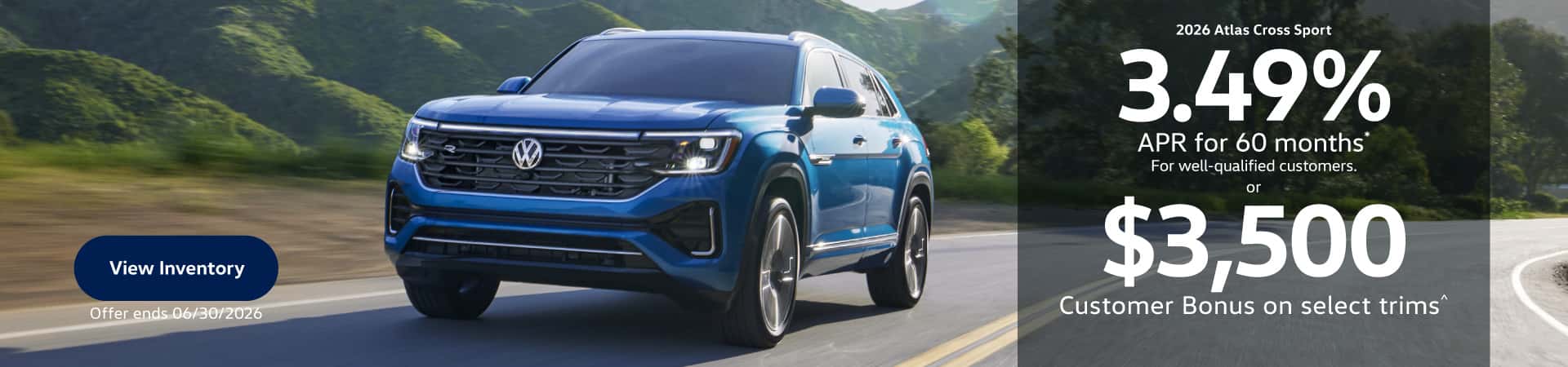 May 2026 Atlas Cross Sport APR