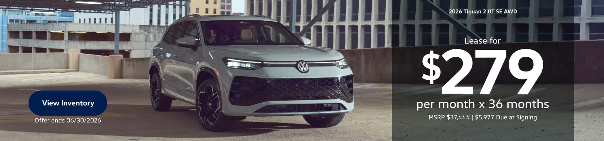 2026 Tiguan lease