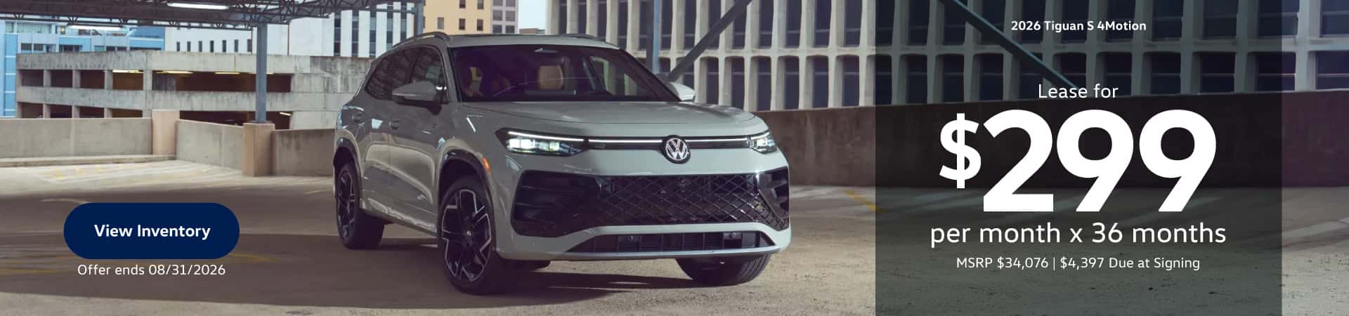 2026 Tiguan lease