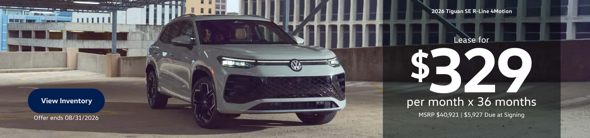 2026 Tiguan lease