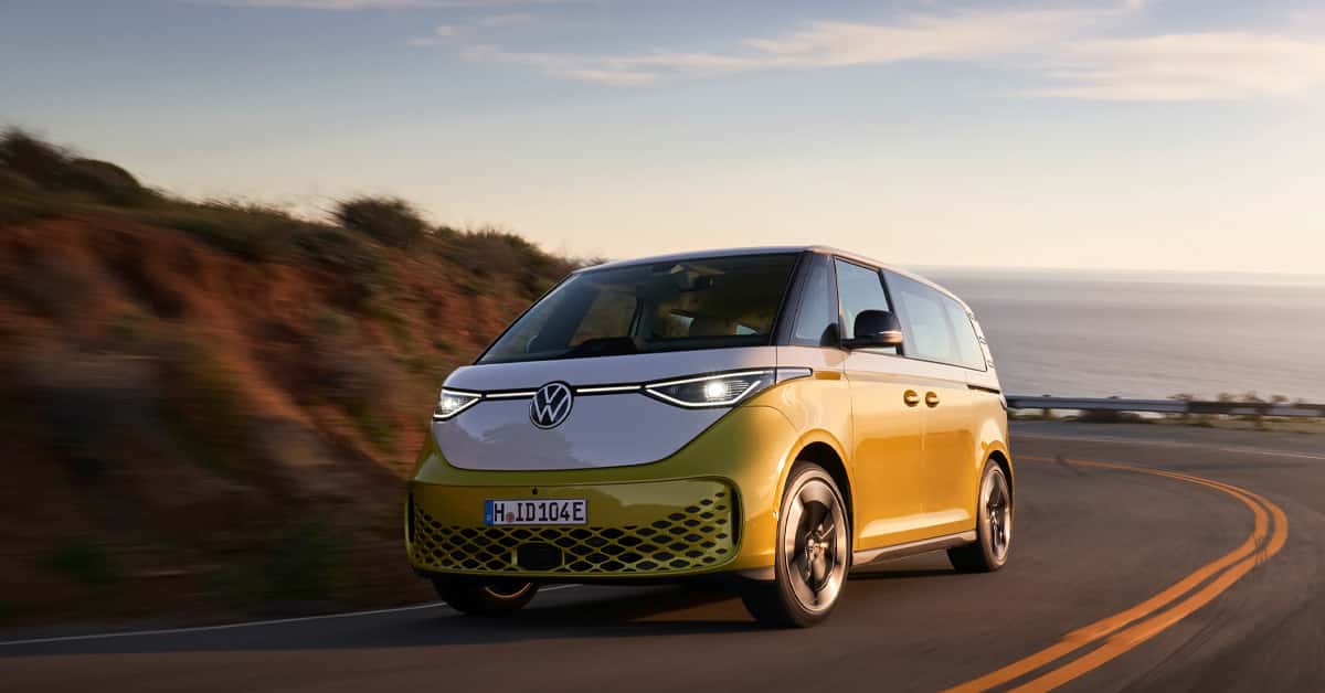 The 2026 Volkswagen ID. Buzz on the road