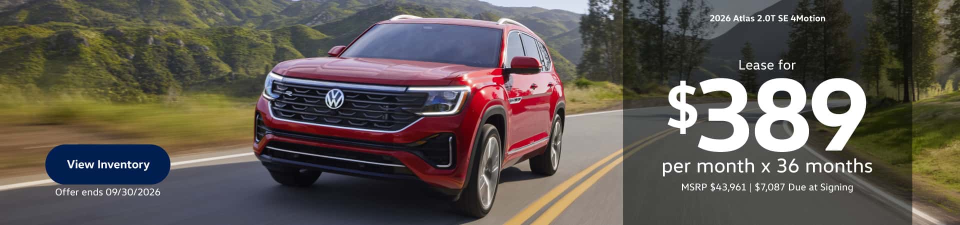 2026 Atlas lease