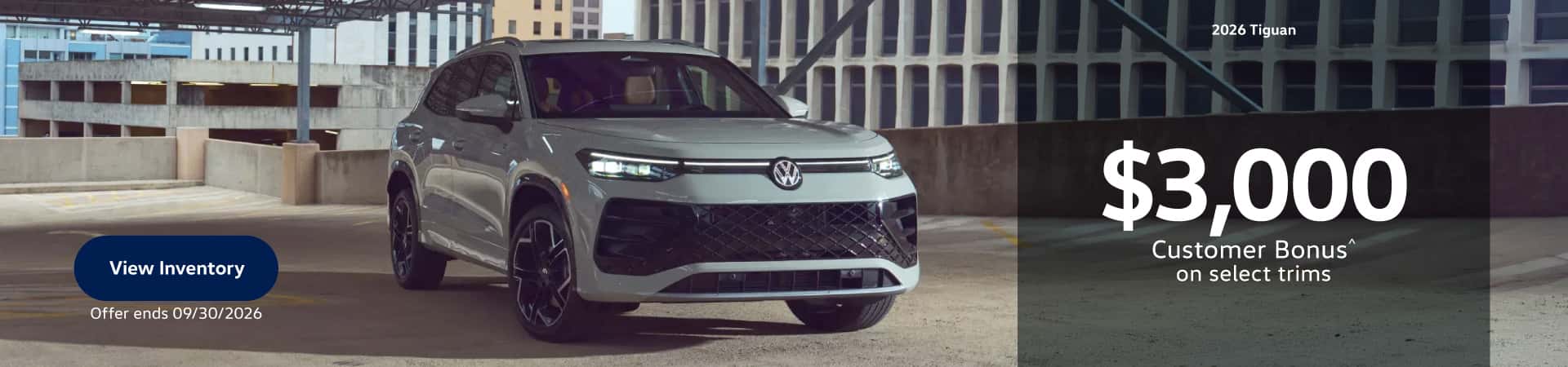 2026 Tiguan cash