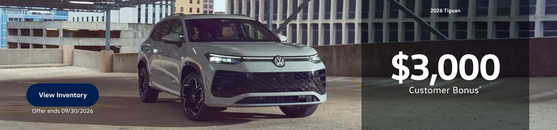 2026 Tiguan cash