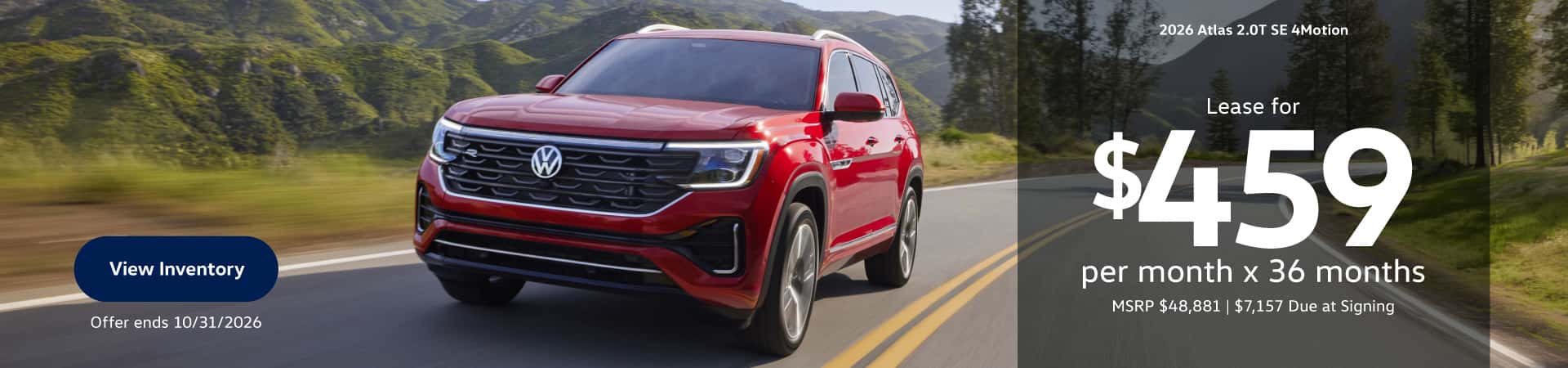 2026 Atlas lease