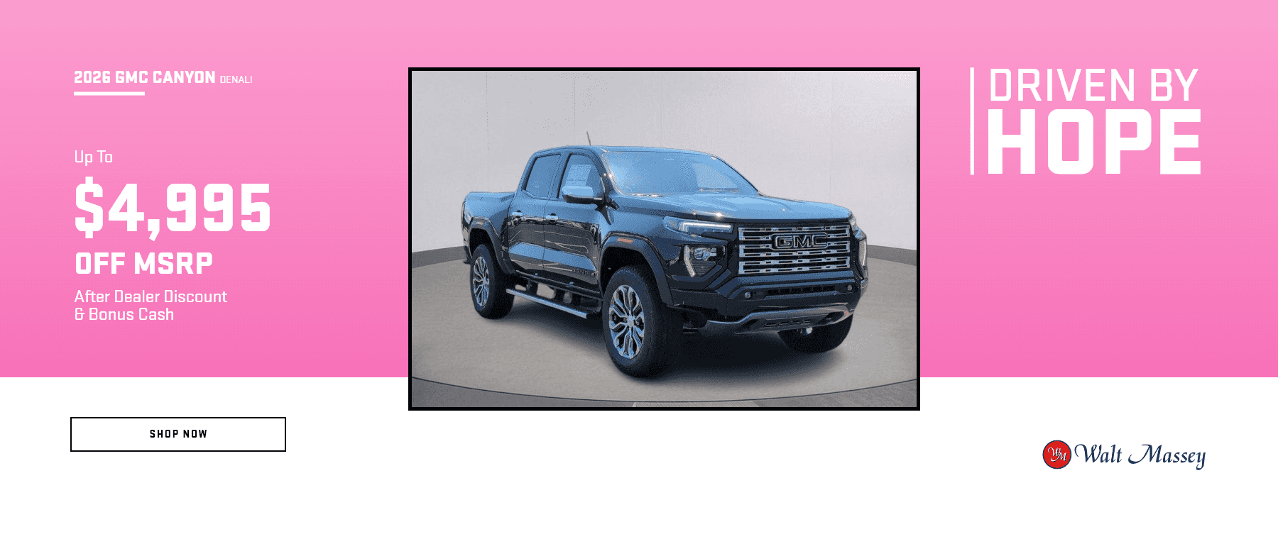 Driven by Hope Offers - October 2026