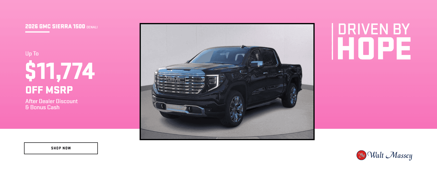 Driven by Hope Offers - October 2026