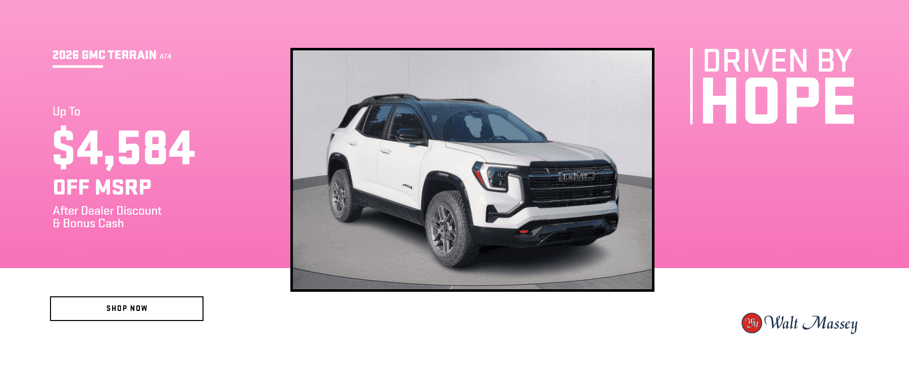 Driven by Hope Offers - October 2026