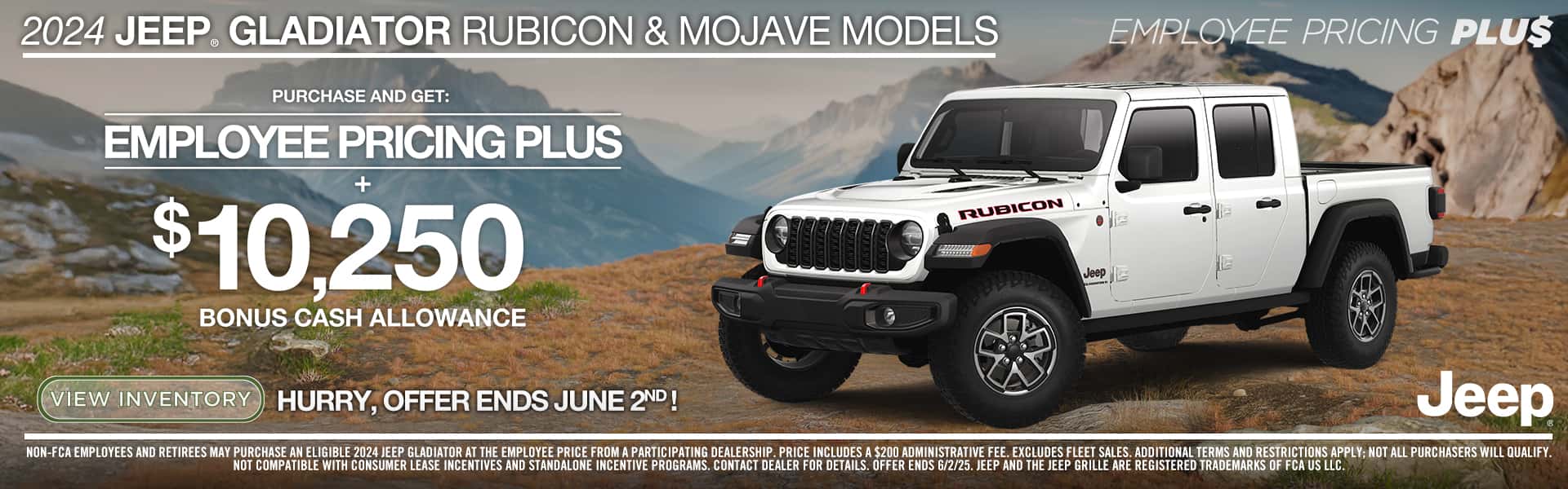 2024 Jeep Gladiator Rubicon & Mojave Models