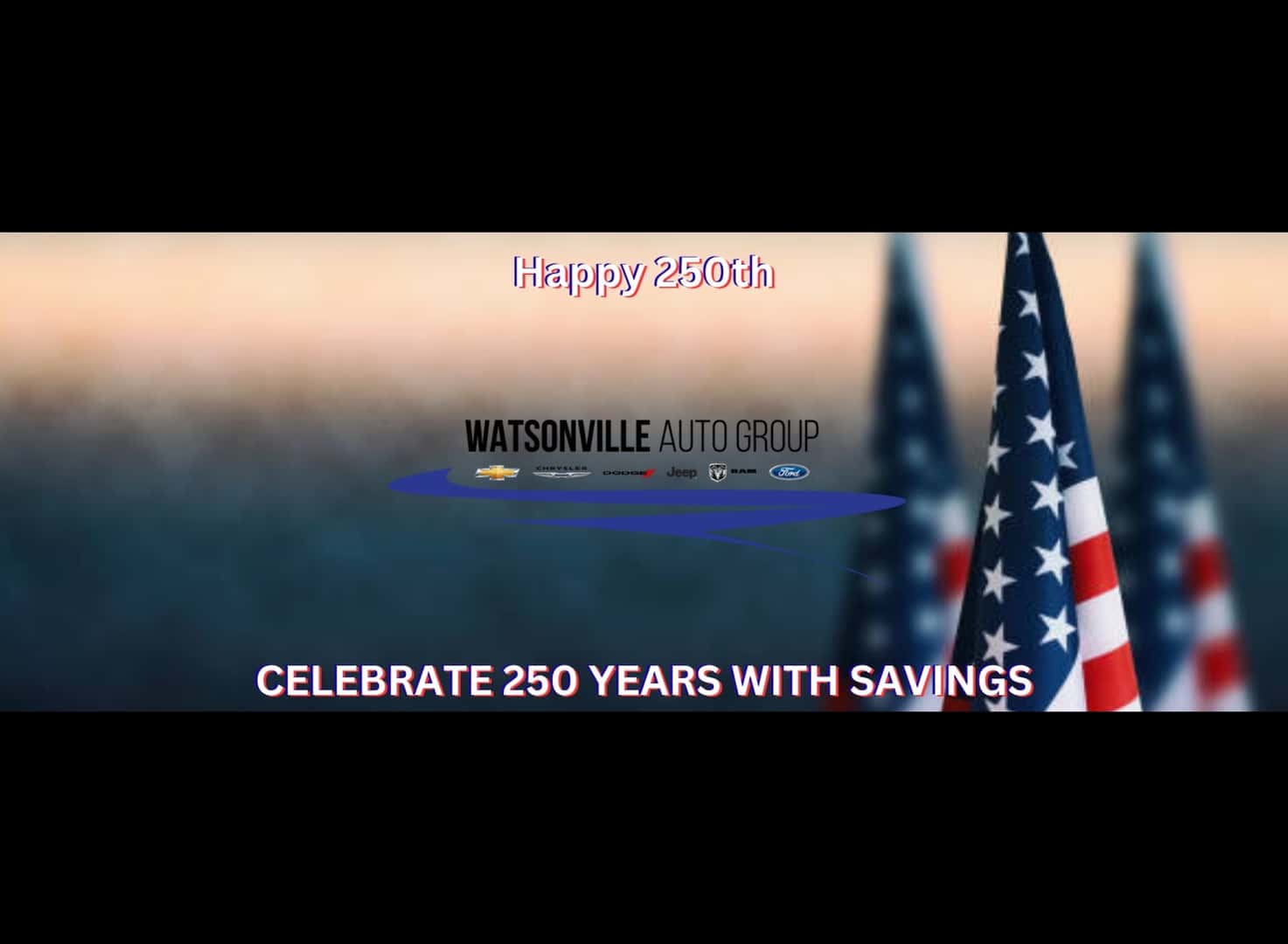 250th saving banner