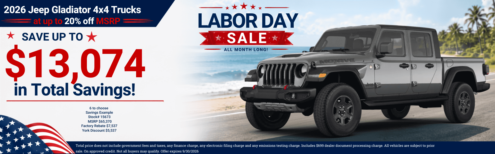 Best Jeep Gladiator Lease Deals and Sale Prices in Arizona